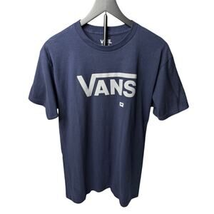 Vans Off The Wall Navy Logo Tee - Size Medium - NWT